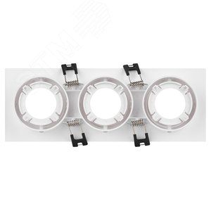 Светильник встраиваемый декоративный KL90-3 WH MR16/GU5.3 белый, пластиковый (MR16/GU5.3 в комплект не входит) - фото 7