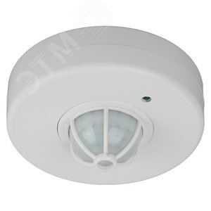 Изображение товара Датчик движения белый максимальная нагрузка 1200Вт угол обзора 360 градусов дальность 6м MD 016 (шт)