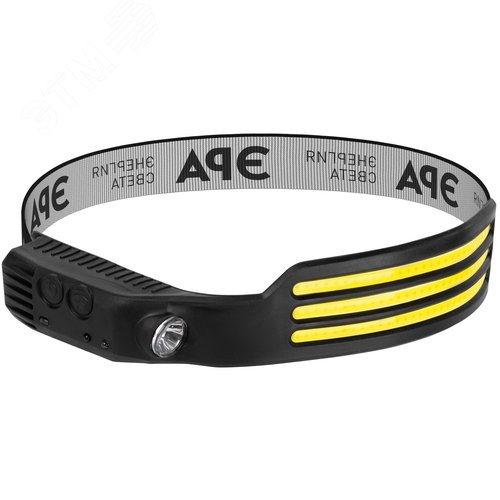 Фонарь налобный светодиодный GA-808 Кибер-3       ккумуляторный 5 Вт COB + 3 Вт LED сенсорное управление 5 режимов - фото 1