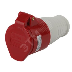 Изображение товара Розетка переносная 214 3Р+РЕ 16А 380В IP44 (10/120/2160) R-16-3P-PE-IP44 (шт)