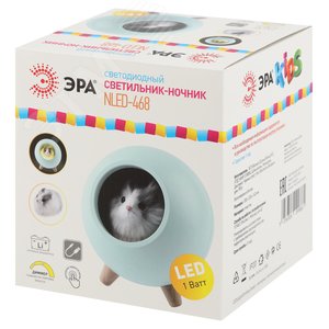 Ночник детский - светильник светодиодный NLED-468-1W-GR хомяк зеленый - фото 3