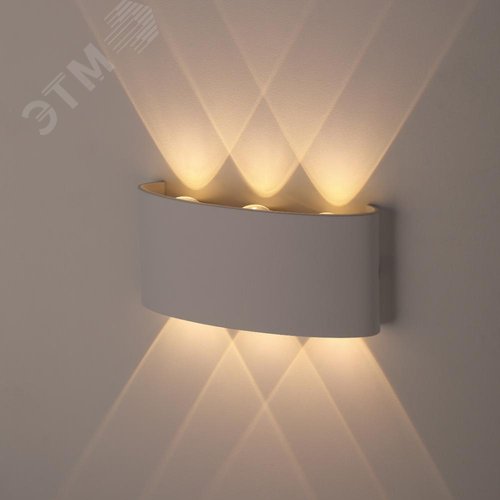 Подсветка декоративная светодиодная 6х1Вт IP 54 белый WL12 WH - фото 3