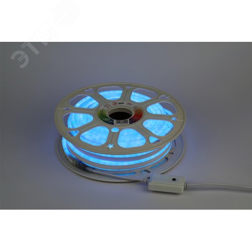Лента светодиодная неоновая 12Вт/м 220В RGB IP67 72LED/м N5050-72-IP67-220V-20m-RGB - фото 3