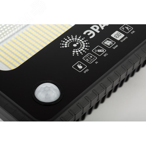 Прожектор светодиодный уличный на солнечных батареях 100W, 1200 Лм, 5000K, с датчиком движения, ПДУ, IP65 - фото 7