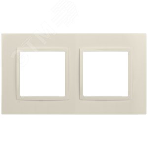 Рамка для розеток и выключателей Elegance 14-5012-02 Classic, на 2 поста, слоновая кость