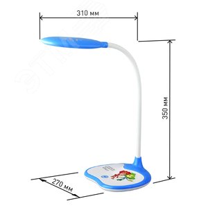 Светильник настольный ФИКСИКИ светодиодный синий NLED-433-6W-BU - фото 6