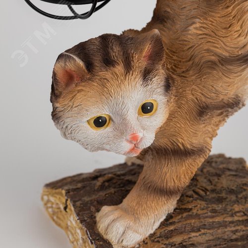 Светильник уличный ERASF22-01 на солнечных батареях садовый Кот Акробат 37 см - фото 9