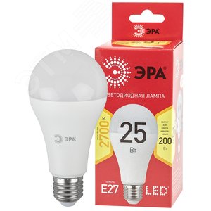 Лампа светодиодная LED 25 Вт 2000Лм 2700К груша теплый E27 220-240В LED A65-25W-827-E27 Red Line - фото 1