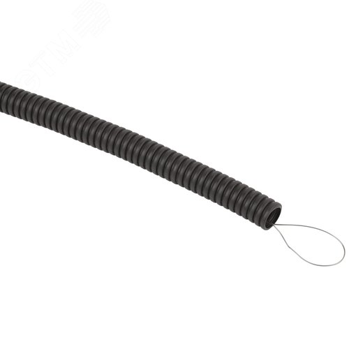 Изображение товара Труба гофрированная FRHF ЭРА GOFR-16-100-FRHF черная безгалогенная трудногорючая d16 с зондом 100м (м)