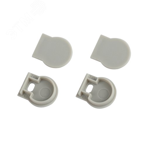 Набор заглушек 1520-3 для профиля 1520 2шт глухие 2шт с отверстием - фото 2