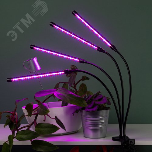 Светильник светодиодный для растений на прищепке красно-синего спектра 40 Вт FITO-40W-АLED-RB - фото 11