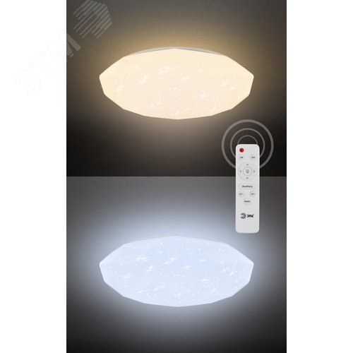 Светильник бытовой светодиодный (SPB 6) Fashion 70 Вт 3000-6500К 5950 Лм с пультом ДУ 511x84 мм SPB-6 Sparkle 70 - фото 6