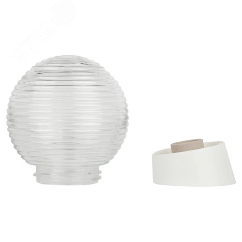 Светильник НБП 01-60-004 с наклонным основанием Гранат стекло IP20 E27 max 60Вт D150 шар - фото 2