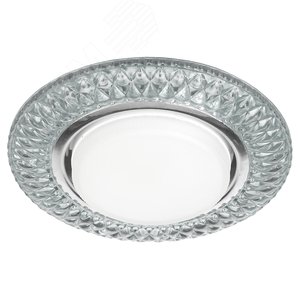 Светильник точечный декоративный cо светодиодной подсветкой Gx53, прозрачный DK LD23 SL/WH - фото 2