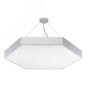 Светильник светодиодный Geometria Hexagon SPO-121-W-40K-038 38Вт 4000К 4000Лм IP40 600х80 белый подвесной - фото 1