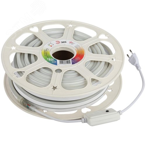 Лента светодиодная неоновая 12Вт/м 220В RGB IP67 72LED/м N5050-72-IP67-220V-20m-RGB - фото 2