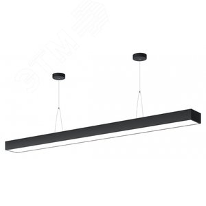 Светильник подвесной светодиодный 36Вт 3200Лм 4000K IP40 1200х100х40 черный Geometria Block SPO-115-B-40K-036 драйвер внутри - фото 1