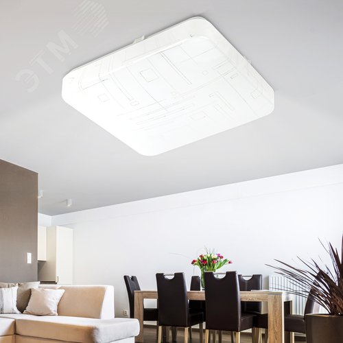 Светильник потолочный Классик без ДУ SPB-6-18 Nancy S светодиодный без ДУ квадратный - фото 10