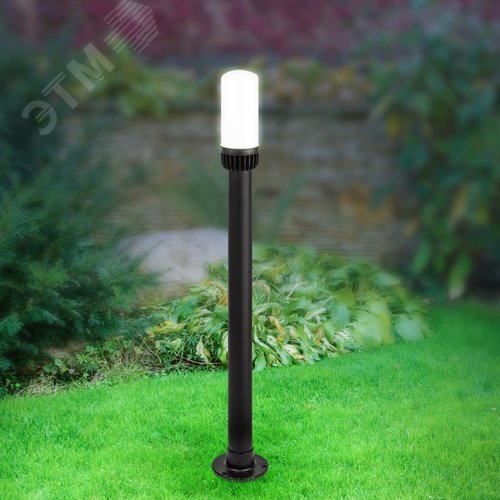 Светильник садово-парковый НТУ 01-60-013 Поллар напольный черный IP54 Е27 max60Вт h1040мм - фото 7