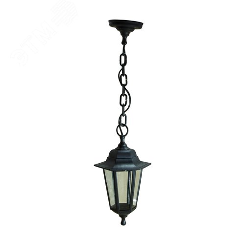 Изображение товара Светильник подвесной НСУ 06-60-00 шестигранный черный IP44 Е27 max60Вт (шт)