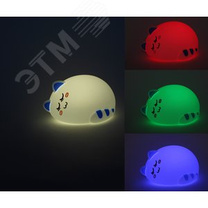 Светильник настольный NLED-415-2W-BU белый с синим - фото 6