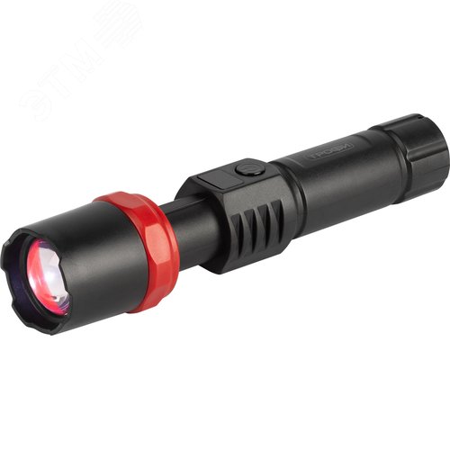 Фонарь светодиодный Трофи UA-102 ручной аккумуляторный 5 Вт оптический Zoom 3 режима, дисплей - фото 3