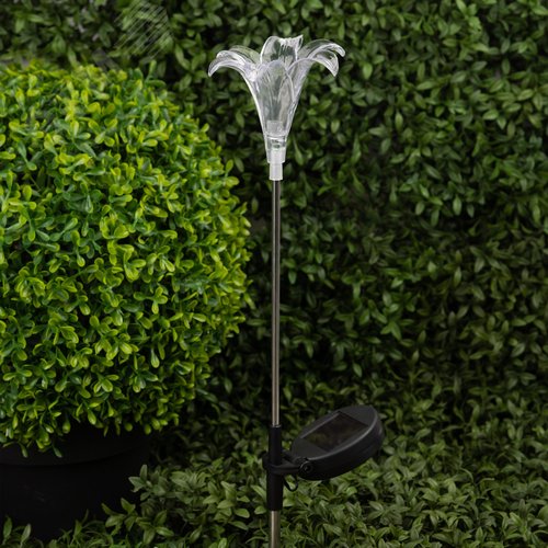 Светильник уличный Лилия на солнечных батареях садовый 75 см ERASF22-19 - фото 7