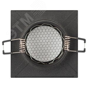 Светильник встраиваемый алюминиевый под лампу MR16 /GU5.3 KL110 BK черный матовый - фото 4