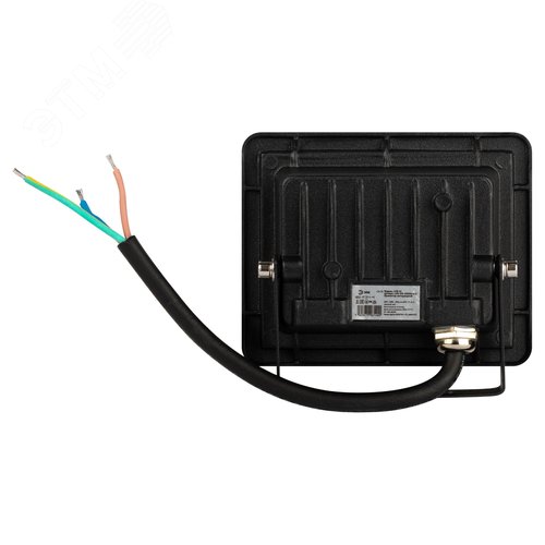 Прожектор светодиодный ДО-20 Вт зеленый цвет свечения 2000 Лм IP65 200-240В черный корпус 20w LPR-025-GREEN-020 - фото 4