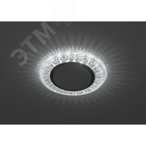 Светильник точечный DK LD22 SL/WH декор cо светодиодной подсветкой Gx53, прозрачный - фото 3