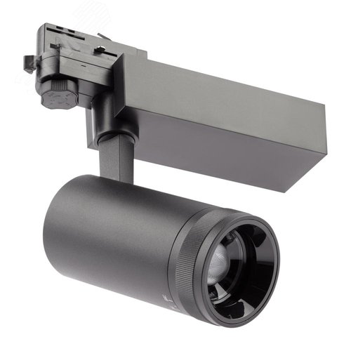 Светильник трековый трёхфазный STR-30-99-40K-B30 регулируемый луч 4000K черный - фото 3