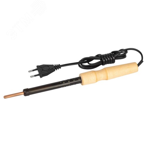 Изображение товара Паяльник ЭПЦН 65 Вт с деревянной рукояткой 230 В (шт)