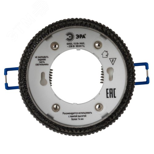 Светильник встраиваемый под лампу GX53 DK97 BK/BK черный - фото 6