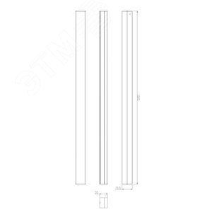 Светильник линейный светодиодный SML-10-WB-65K-W48 48 Вт 6500K 4320Лм белый - фото 2