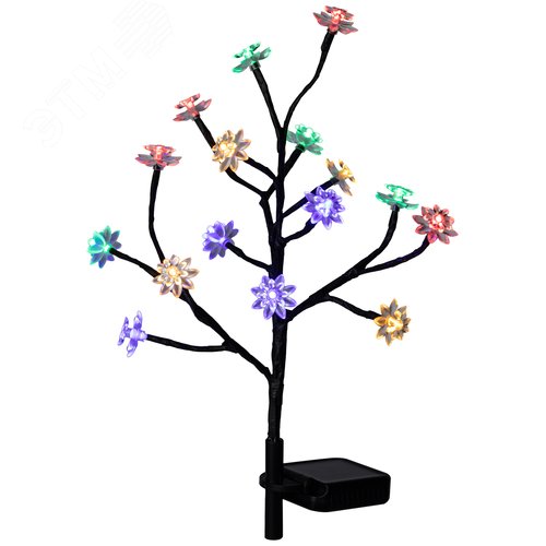 Светильник уличный ERASF22-60 на солнечной батарее садовый Сакура 32 см - фото 2