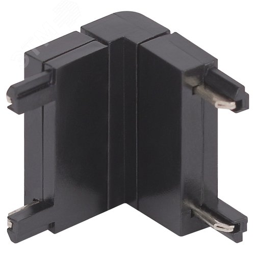 Коннектор угловой внутренний для тонкого магнитного шинопровода черный TRM-S5-CCW BK - фото 1