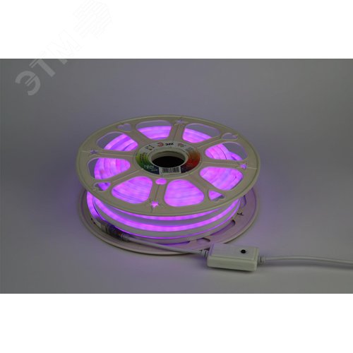 Лента светодиодная неоновая 12Вт/м 220В RGB IP67 72LED/м N5050-72-IP67-220V-20m-RGB - фото 6