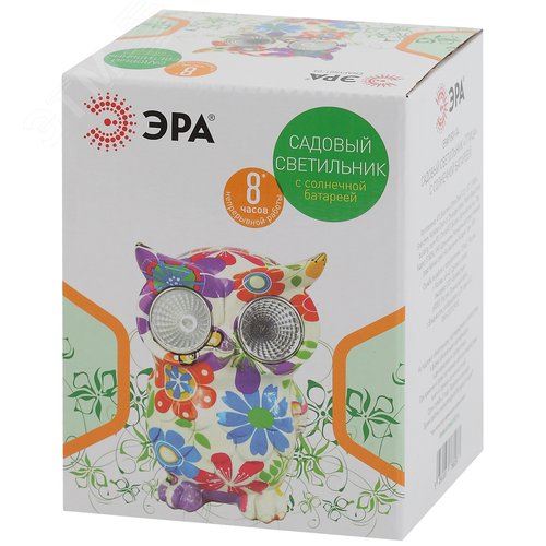 Светильник садовый Птица на солнечной батарее, полистоун, 15 см ERAFYS01-04 - фото 6