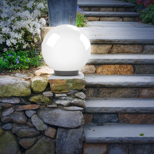 Светильник на опору/кронштейн НТУ 02-100-301 шар белый опаловый призма IP44 Е27 max100Вт d300mm - фото 7