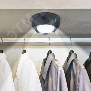 Фонарик туристический кемпинговый на липучке на батарейках 3хААА в палатку, сенсорный, беспроводной SB-507 Луна - фото 3