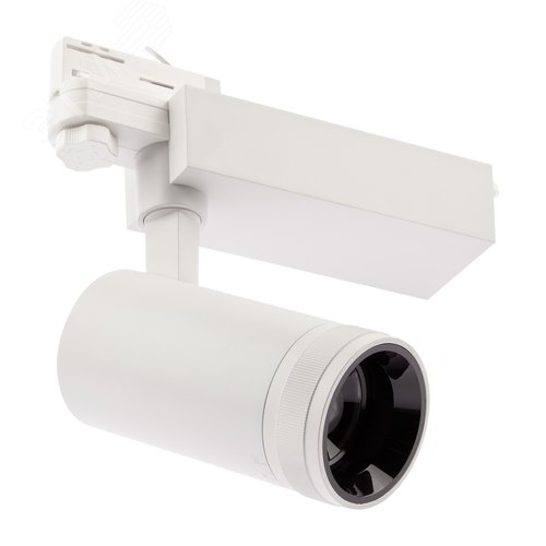 Светильник трековый трёхфазный STR-30-99-40K-W30 регулируемый луч 4000K белый - фото 3