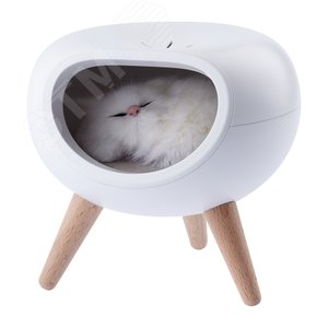 Ночник детский - светильник светодиодный NLED-467-1W-W котик белый - фото 5