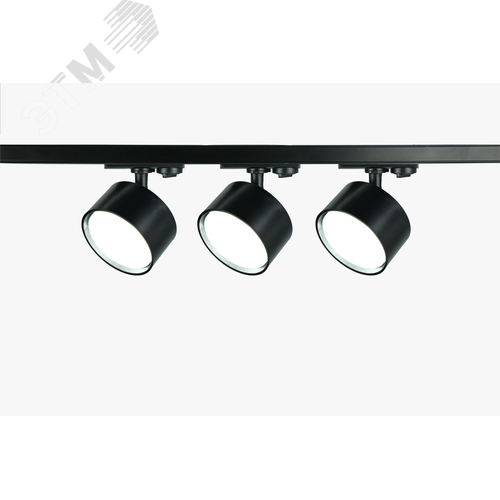 Светильник трековый однофазный набор из 3х шт. под лампу GX53, шинопровод 80 см. Черный TR71-SET3-GX53-BK - фото 2