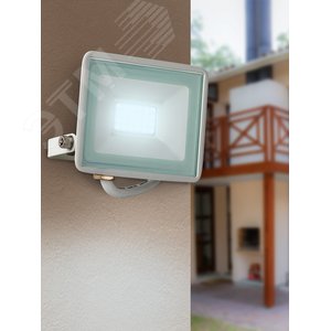 Прожектор светодиодный ДО-50 Вт 6500К 4000 Лм IP65 белый 50w холодный 200-240В LPR-023-W-65K-050 - фото 3