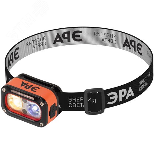 Фонарь налобный светодиодный GA-812 Orange аккумуляторный 3+3 Bт сенсорное управление 5 режимов USB type C - фото 11