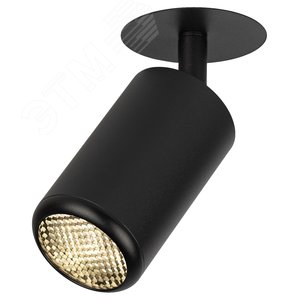 Светильник встраиваемый алюминиевый KL106 BK MR16 GU5.3 черный матовый - фото 2