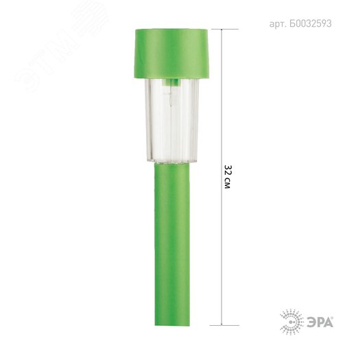 Светильник садовый на солнечной батарее, пластик, цветной, 32 см SL-PL30-CLR - фото 2