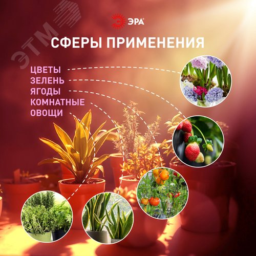 Светильник для растений фитолампа светодиодная линейная FITO-18W-Ra90 полного спектра 18 Вт - фото 14