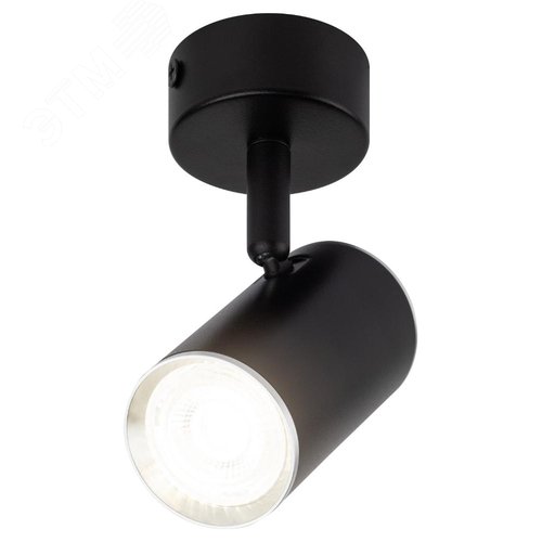 Светильник настенно-потолочный спот OL35 BK MR16 GU10 IP20 черный, хром - фото 2