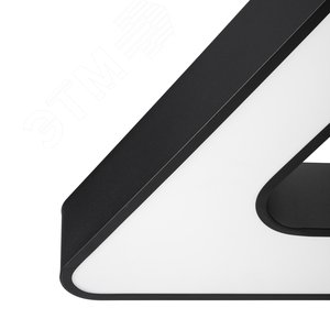 Светильник светодиодный Geometria Delta SPO-154-B-40K-042 42Вт 4000К 2300Лм IP40 800х800х80 черный подвесной - фото 4